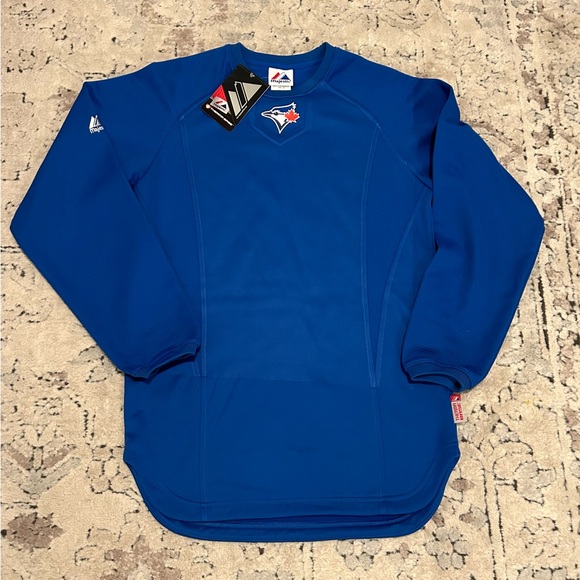 Majestic Other - Majestic Authentic Toronto Blue Jays Therma Base Pullover Sweatshirt Youth Sz XL